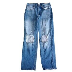 Sneak Peek Jeans Size 3/26 Distressed High Rise Straight Leg Normcore 90's New
